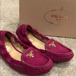 Authentic Prada Flats Calzature Donna Nappa 36.5
